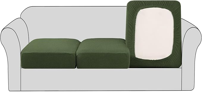 H.VERSAILTEX Super Stretch Couch Cushion Covers Sofa Cushion Slipcovers by HVERSAILTEX
