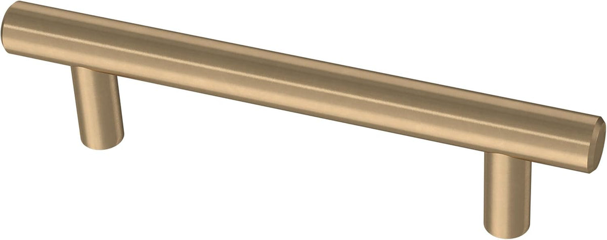 Franklin Brass (5-Pack) – Champagne Bronze Cabinet Handles, 3-3/4 Inch Hole Center, Modern Pulls for Drawers, Kitchen Cabinet Door, Dressers | Solid Bar