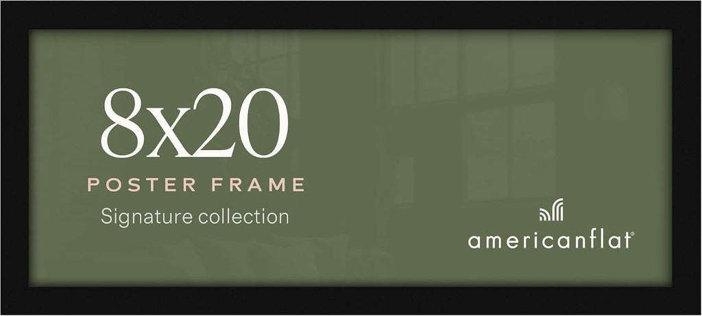 Americanflat 12x18 Picture Frame - Engineered Wood - Black