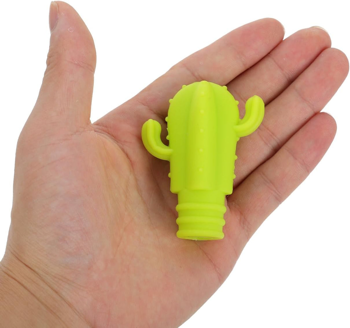 DOITOOL 7 pcs Silicone Wine Stopper Cactus Shaped Wine Bottle Stopper Cork Food Grade Beverage Closures Airtight Bar Preservation Tool for Opened Bottles Reusable Dishwasher Safe