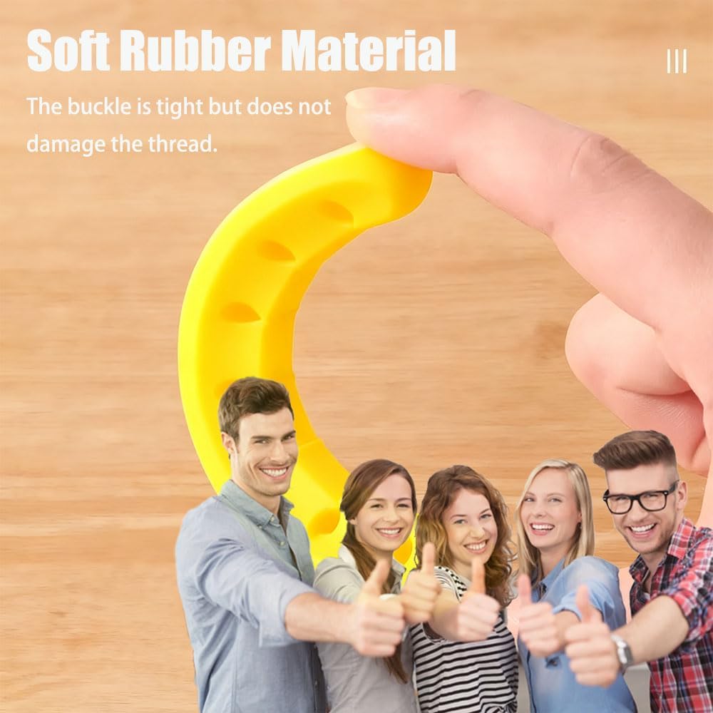 Cable Holder Clips，5 Packs Yellow Cable Management Cord Organizer Clips Silicone Self Adhesive for Desktop USB Charging Cable Nightstand Power Cord Mouse Cable Wire PC Office Home(7-5-3-2-1 Slots)