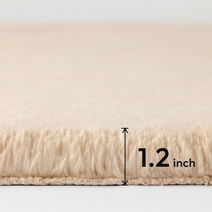 Ashler HOME DECO Ultra Soft Faux Rabbit Fur Chair Couch Cover Area Rug - Image 3