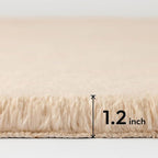 Ashler Faux Fur Rug, Ultra Soft Faux Rabbit Fur, 6 x 9 Feet Rectangle, Machine - Image 2