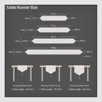 Table Runner 14x51 Inch Beige