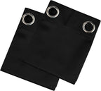 LEMOMO Blackout Curtains 52 x 90 Inch Long Black Curtains Set of 2 Panels Room - Image 9