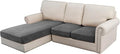 H.VERSAILTEX Velvet Stretch Sectional Couch Covers, 3 Pieces, L-Shaped by HVERSAILTEX