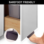 1-Pack Under Cabinet Foot Pull for Trash Drawer, Matte Black 4"