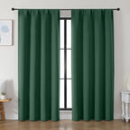 Simplebrand Ava Ever Green Blackout Curtains by Simplebrand