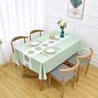 Zobesta Vinyl Table Cloth for Rectangle Tables 86x55 Plastic Tablecloth