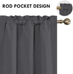 DWCN Blackout Curtains for Bedroom 84 inches Long 2 Panels Set, Solid Thermal - Image 4