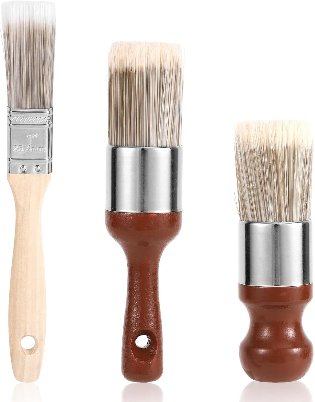 3pcs Leather Furniture Salve Brush, 3 Styles (Large)