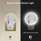 Snowman Night Light, Winter Christmas Tree Cardinal Bird Plug in Nightlight