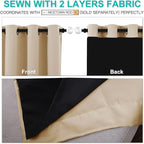 NICETOWN Bedroom Full Blackout Curtain Panels, Super Thick Insulated Window - Image 4