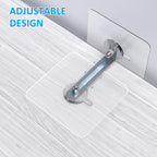 8Pcs Adhesive Furniture Wall Anchors No Drill Furniture Anti Tip Stickers for Bookcase Dresser Cabinet Safety and Stability Protection