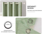 MIULEE Linen Texture 90 Inches Curtains - Image 4