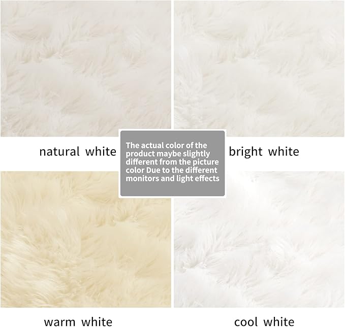 Ciicool Fluffy Area Rug, Thick Fuzzy Shag Rug Furry Nursery Rug Plush Indoor - Image 6