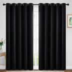 Yakamok 84 Inch Length 100% Blackout Curtains by Yakamok
