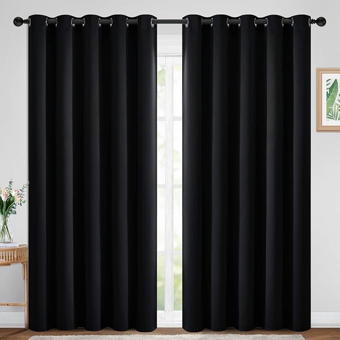 Yakamok 84 Inch Length 100% Blackout Curtains by Yakamok
