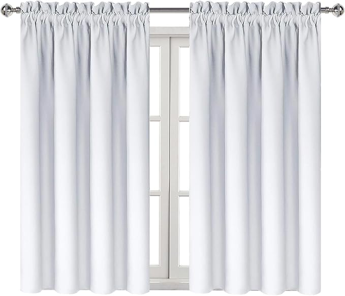 DWCN White Room Darkening Blackout Curtains - Image 9