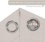 H.VERSAILTEX Blackout Curtains for Sliding Glass Door Room Divider Curtains - Image 3