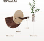 3D Round Wall Art for Dining Room, Modern Textured Circular Wall Decor