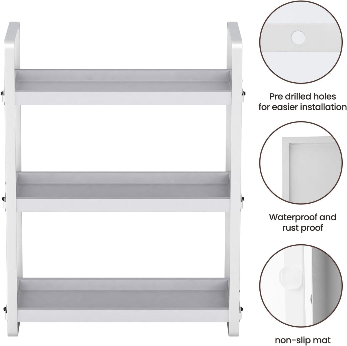 HNRLOY Bathroom Counter Organizer, Bathroom Counter Shelf, Makeup Organizer