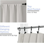 Simplebrand Ava Natural Blackout Curtains - Image 4
