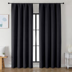 Simplebrand Ava Halloween Black Blackout Curtains by Simplebrand