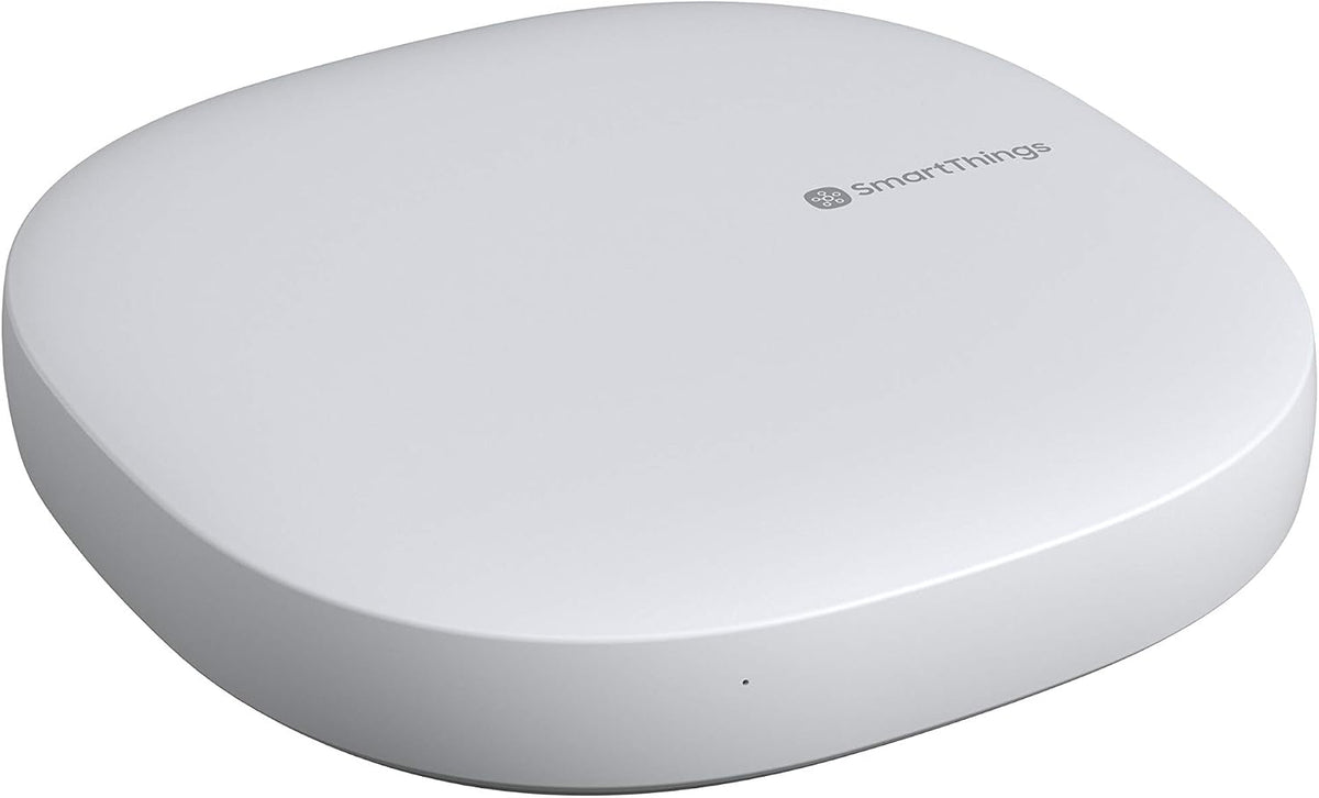 SmartThings Hub 3rd Generation [GP-U999SJVLGDA] Smart Home Automation Hub Home Monitoring Smart Devices - Alexa Google Home Compatible - Zigbee, Z-Wave, Cloud to Cloud Protocols – White