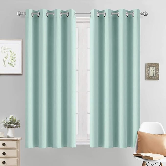 Yakamok Room Darkening Grommet Window Drapes Thermal Insulated Light Blocking by Yakamok