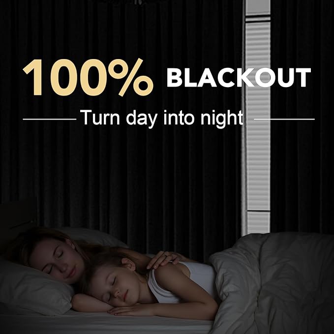 H.VERSAILTEX Blackout Linen Curtains, 100% Blackout Drapes Textured Blackout - Image 2
