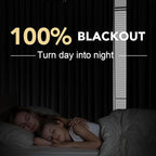 H.VERSAILTEX Linen Blackout Curtains Durable Thick Textured Linen Look 100% - Image 2