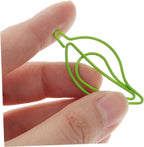STOBOK 30Pcs Leaf Shaped Paper Clips Decorative Clips for Office School Document Organization Metal Paperclips for Files and Notebooks