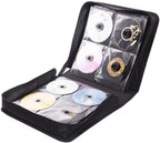 256 Capacity CD/DVD case Wallet, Storage,Holder,Booklet （Black）