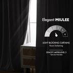 MIULEE Silver Gray Velvet Curtains 96 inches - Image 5