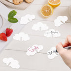 60 Pcs Acrylic Cloud Drink Markers Cloud Shape Party Drink Tags Cloud Shape Goblet Markers Blank Acrylic Party Drink Tags For Bar Wedding Birthday Wine Tasting Party Accessories,3 Design