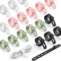 Lamicall 20 Pack Silicone Cable Ties, Reusable Cord Organizer Straps