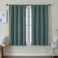 Simplebrand Ava Dark Green Short Blackout Curtains by Simplebrand