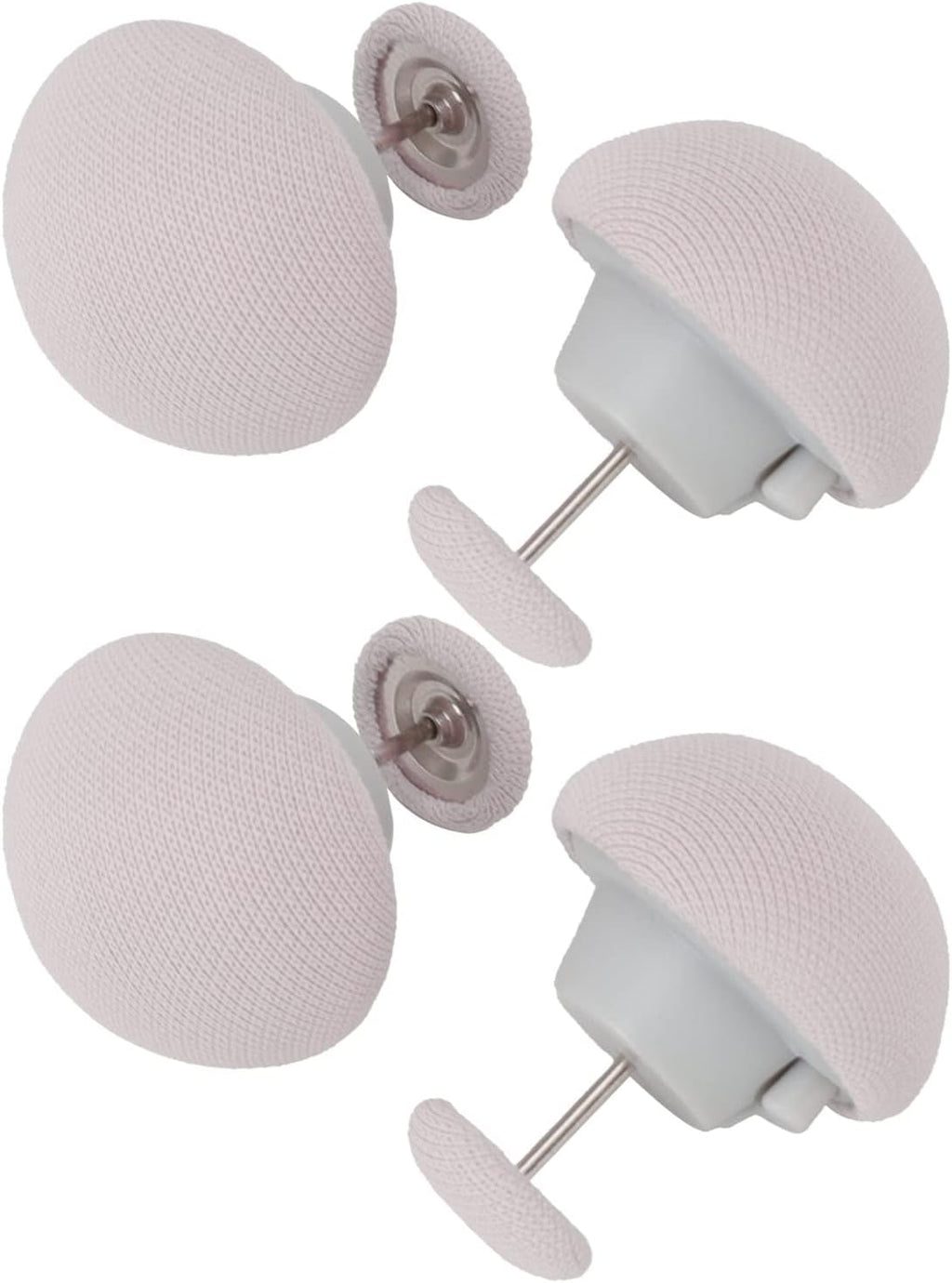 Bed Sheet Fasteners, Duvet Cover Clips Plastic Mushroom Head Design Easy to Use Cotton Surface 16 Pack for Firm Mattresses (Gray)