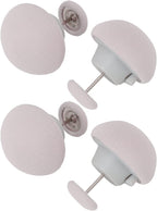 Bed Sheet Fasteners, Duvet Cover Clips Plastic Mushroom Head Design Easy to Use Cotton Surface 16 Pack for Firm Mattresses (Gray)