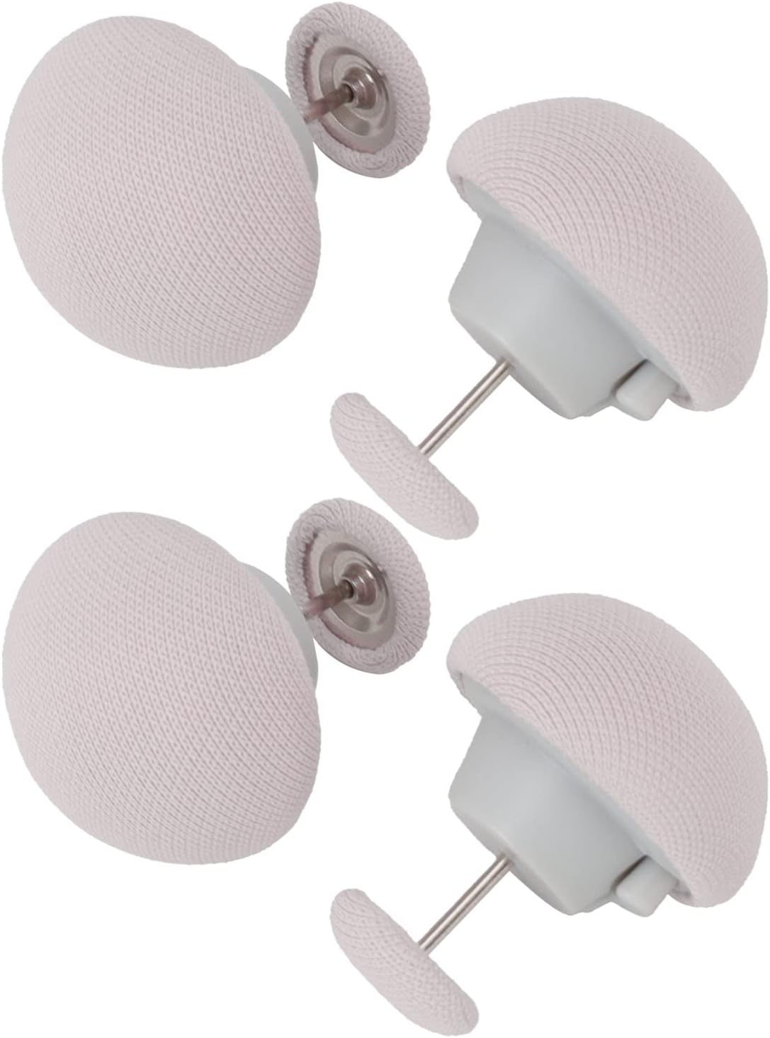Bed Sheet Fasteners, Duvet Cover Clips Plastic Mushroom Head Design Easy to Use Cotton Surface 16 Pack for Firm Mattresses (Gray)