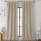 Simplebrand Biscotti Beige Blackout Curtains by Simplebrand