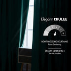 MIULEE Velvet Curtains 2 Panels Luxury Blackout Curtains - Image 5