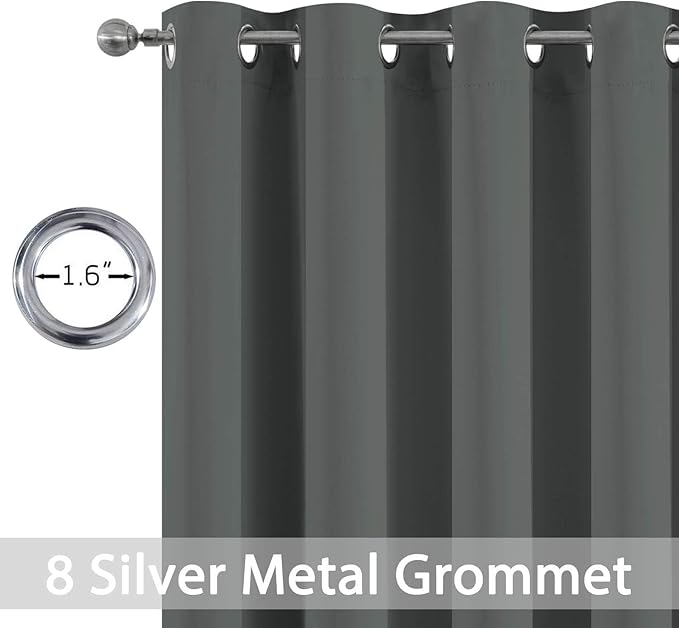 Yakamok Blackout Curtains Room Darkening Thermal Insulated Window Panels - Image 3