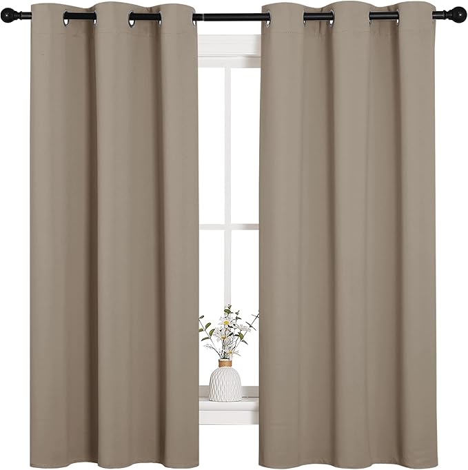 NICETOWN Sleek Blackout Curtains 63 inches Length - Image 2