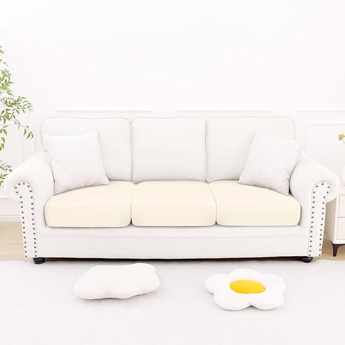 Smiry Printed Couch Cushion Covers, Stretch Soft Couch Covers - Image 5