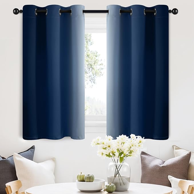 SimpleHome Ombre Room Darkening Curtains 36 inches Length by SimpleHome