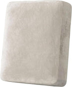 H.VERSAILTEX Velvet Stretch Couch Cushion Cover Plush Cushion Slipcover by HVERSAILTEX