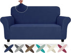 ZNSAYOTX Super Stretch Loveseat Covers, New Striped Love Seat Slipcover by ZNSAYOTX