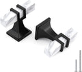 Haliwu 10 Pack White Marble Cabinet Knobs T-bar Solid Black Kitchen Handles